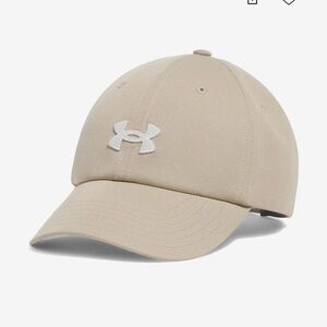 Women’s Under Armour Blitzing Adjustable Cap – Khaki & White Quartz | NWT